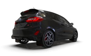 Ford Fiesta ST Mud Flap Kit - Rally Armor - UR Red Flap/Black Logo - Red - `18-`23 Ford Fiesta ST Mud Flap Kit - Rally Armor - UR Red Flap/Black Logo - Red - `18-`23
